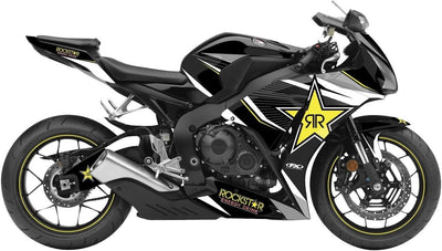 Factory Effex Rockstar Ser. Yellow Star Complete Street Bike Graphic#mpn_16-15322-RS
