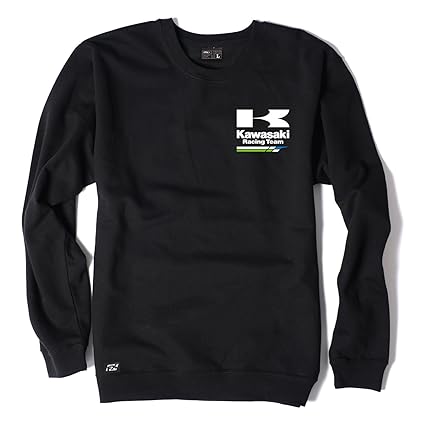 Factory Effex Racing Crew Sweatshirt (Charcoal, Large)#mpn_18-88114