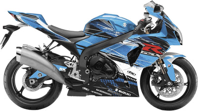 Factory Effex EV-X Series Blue Complete Street Bike Graphic Kit#mpn_15-15420-A