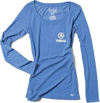 Factory Effex Yamaha Tuning Fork Women's Long Sleeve Shirt Royal Blue L#mpn_20-87214