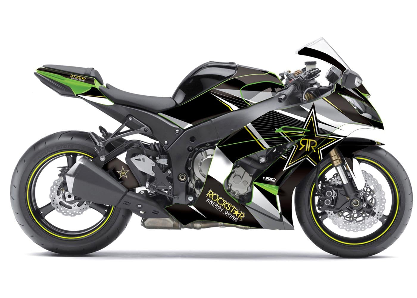 Factory Effex Rockstar Series Outline Star Street Bike Graphic Kit#mpn_16-15116-OS