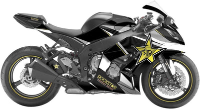 Factory Effex Rockstar Ser. Yellow Star Complete Street Bike Graphic#mpn_16-15112-RS