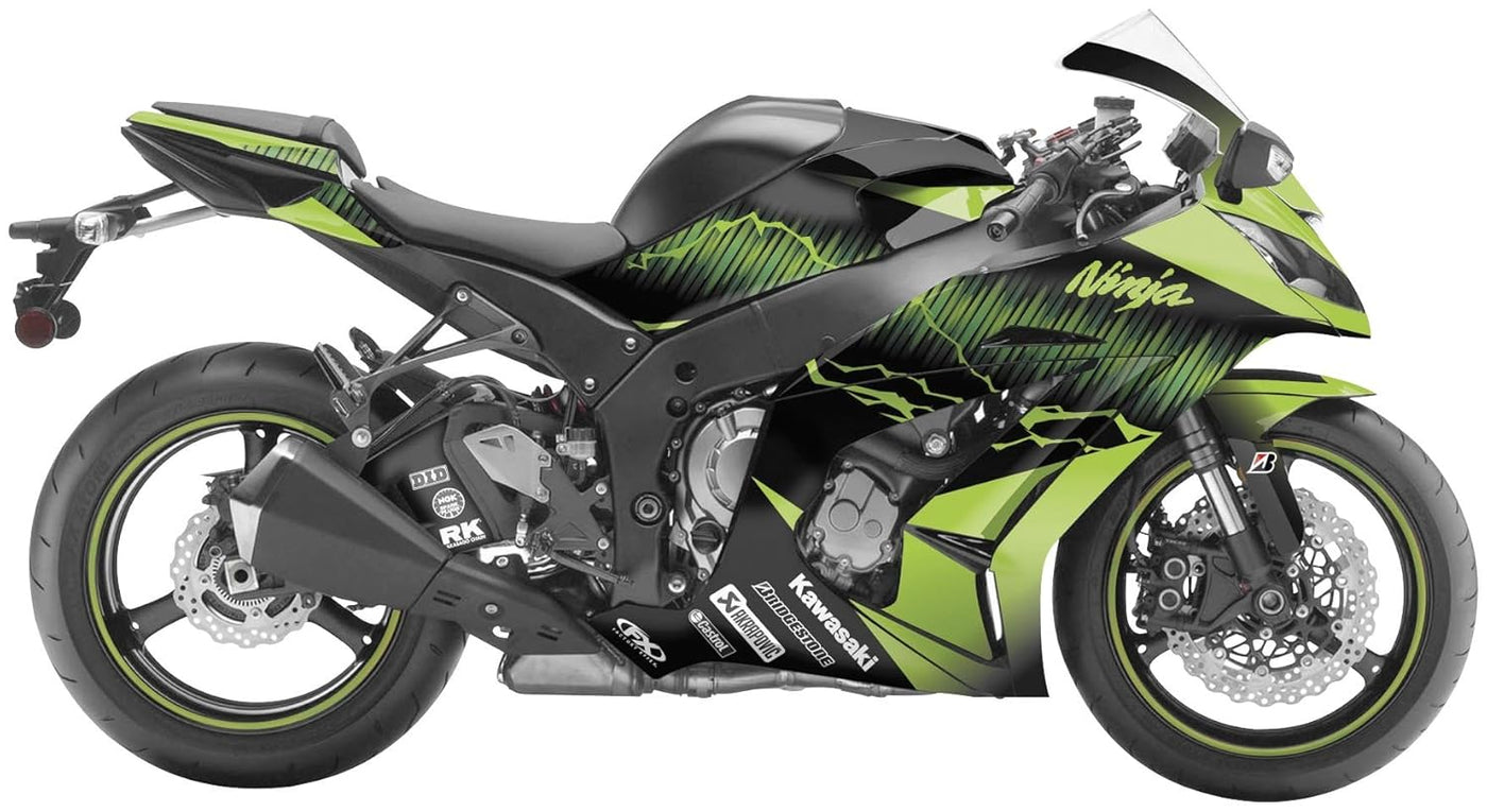 Factory Effex EV-X Series Green Complete Street Bike Graphic Kit#mpn_15-15120-A