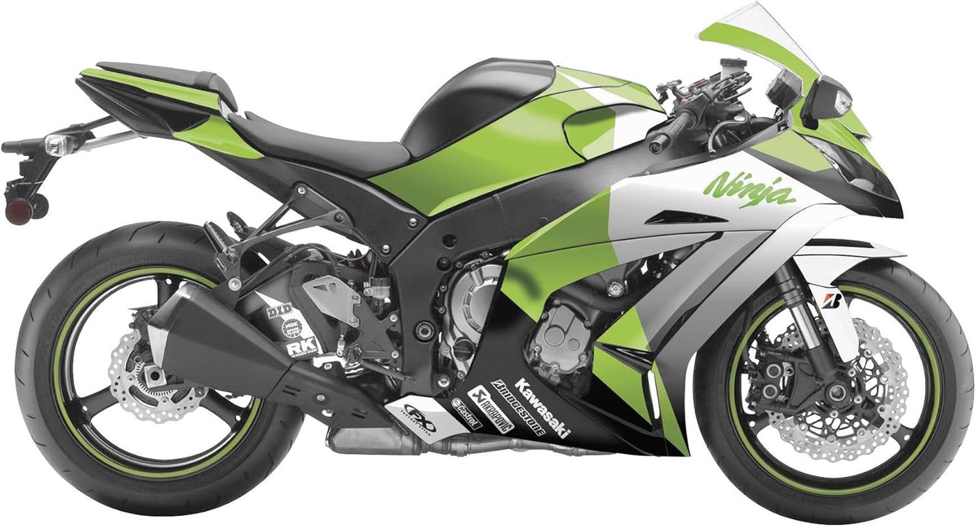 Factory Effex EV-R Series OEM Green Complete Street Bike Graphic Kit#mpn_15-15114-G