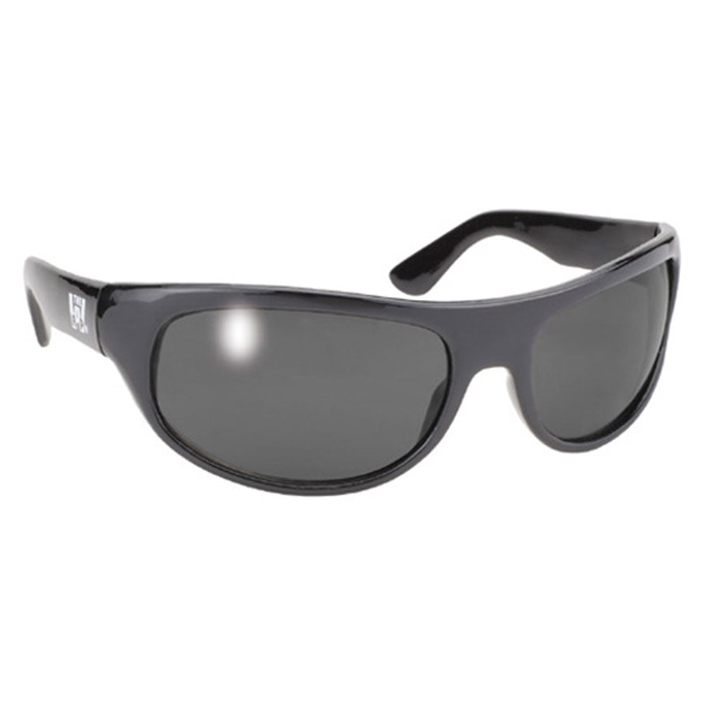 Pacific Coast 207 Wrap Sunglasses - Black Frame / Smoke Lens #207