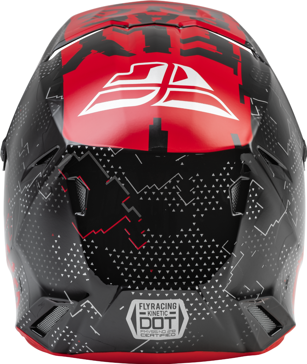 YOUTH KINETIC SCAN HELMET BLACK/RED YL#mpn_F73-3490YL