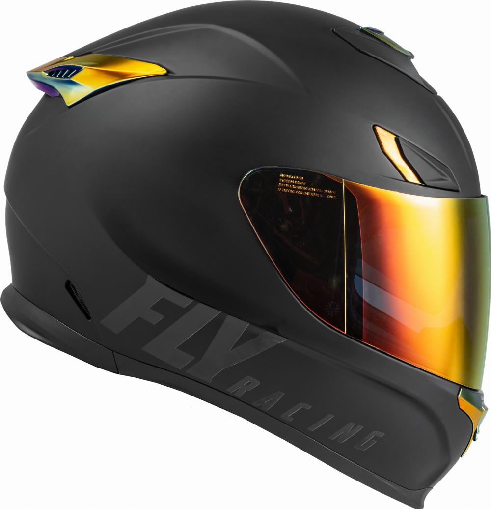 SENTINEL RECON HELMET MATTE BLACK/FIRE CHROME 2X#mpn_73-83952X