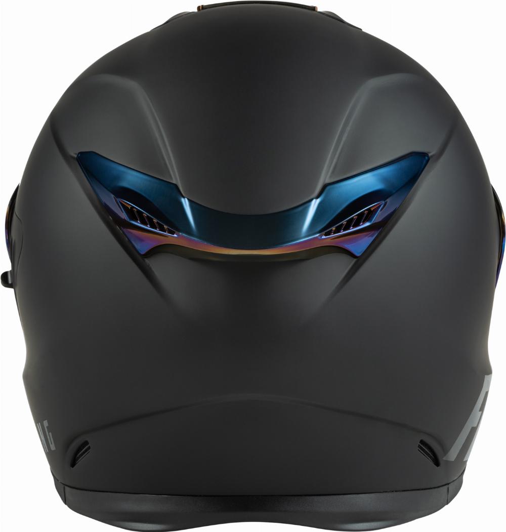 SENTINEL RECON HELMET MATTE BLACK/BLUE CHROME 2X#mpn_73-83962X