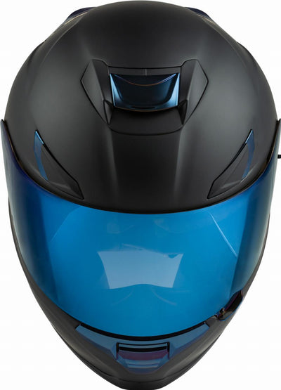 SENTINEL RECON HELMET MATTE BLACK/BLUE CHROME 2X#mpn_73-83962X