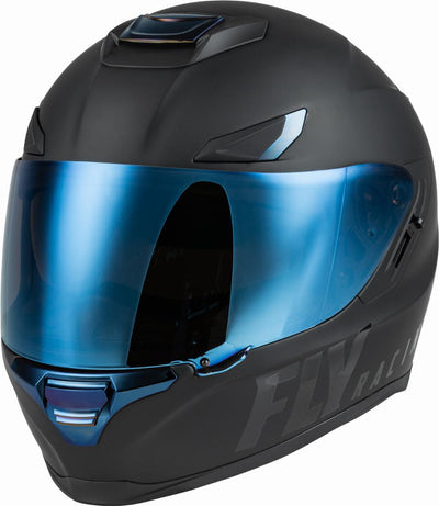 SENTINEL RECON HELMET MATTE BLACK/BLUE CHROME 2X#mpn_73-83962X