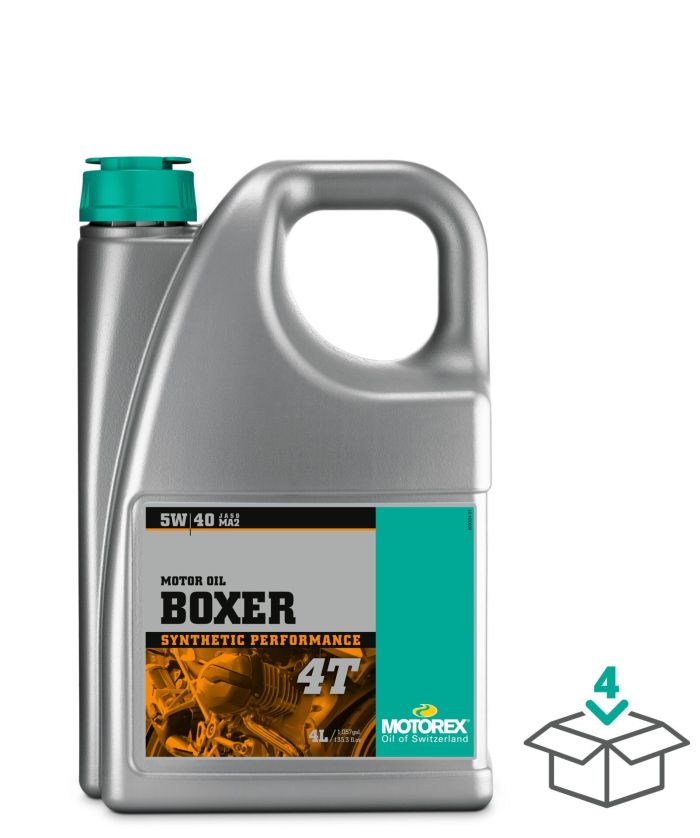 MOTOREX BOXER 4T SAE 5W40 JASO MA2, 4 LITER#mpn_304678