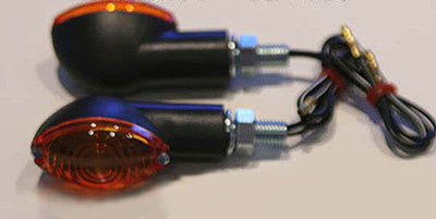 K&S 25-8350 Stalk Marker Light - Ultra Small Black Amber #25-8350