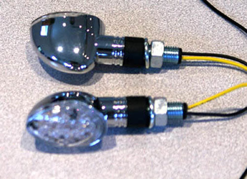 K&S 25-8937 Led Stalk Marker Light - Chrome Short Stem #25-8937