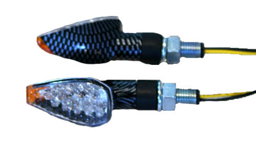 K&S 25-8946 Led Stalk Marker Light - Triangle W/Amber Tip Carbon Fiber Shor #25-8946