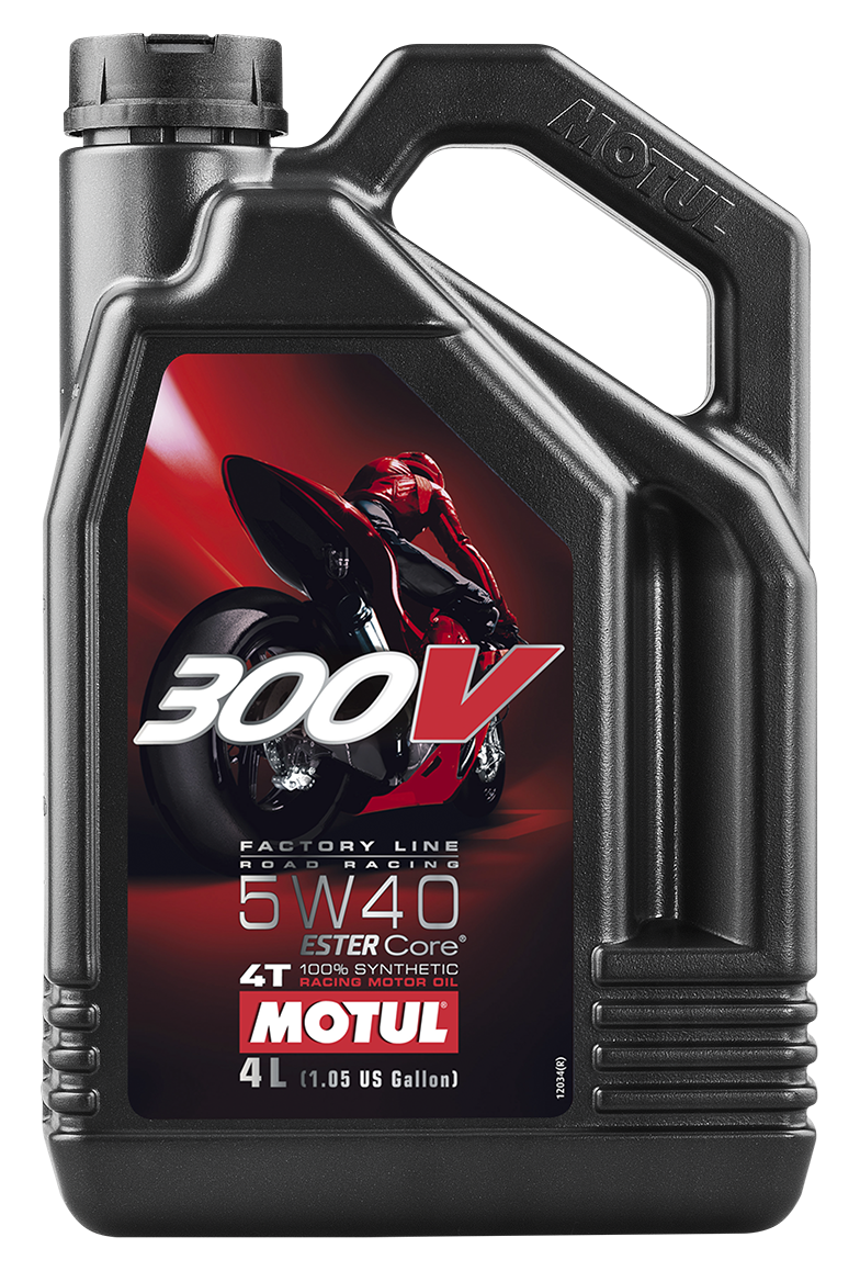 300V 4T COMPETITION SYNTHETIC OIL 5W40 4-LITER #104115