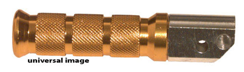 Emgo 50-11360 Aluminium Rear Foot Peg Round - Gold #50-11360