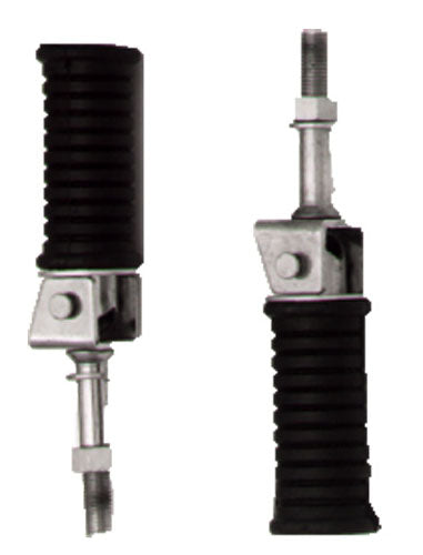 Emgo 54-20000 Folding Rubber Foot Peg #54-20000