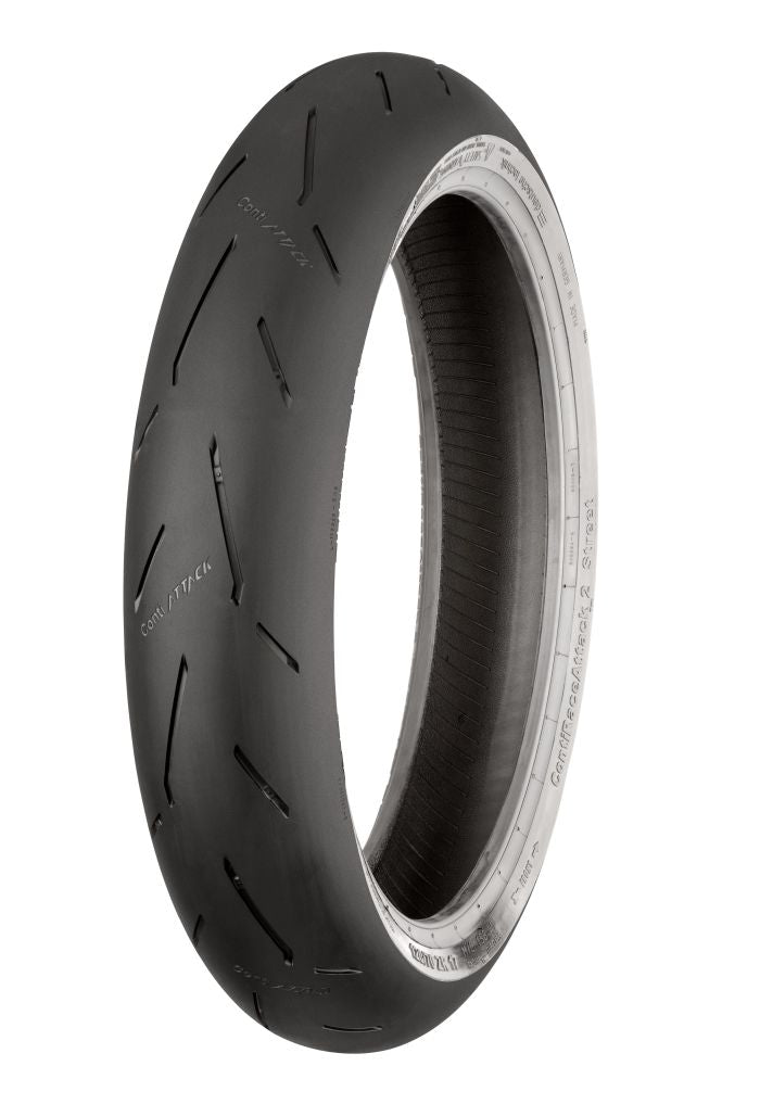 Continental 2446580000 Race Attack 2 Tire - Street 120/70 Zr 17 Front 58 (W) Tl #02446580000