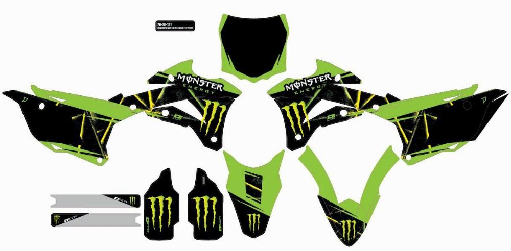 CMPLT KIT MONSTER ENERGY SLASH BLACK BG#_mpn20-20-131