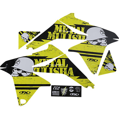 METAL MULISHA SHROUD/AIRBOX GRAPHIC KIT SUZUKI RMZ450 08-17#mpn_23-11430