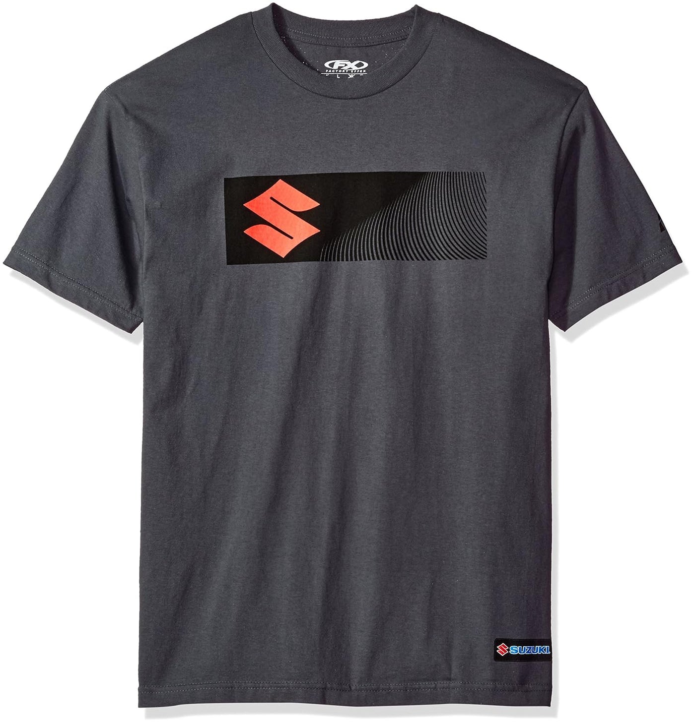 Factory Effex Suzuki S Bar T-Shirt (Charcoal, Large)#mpn_16-88422