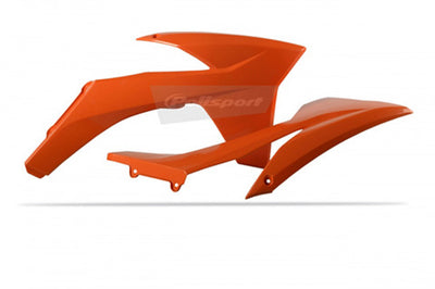 RADIATOR SCOOPS KTM 125/250 SX Factory COLOR 2011/2012 ORANGE KTM#mpn_8428600003