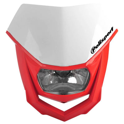 POLISPORT HEADLIGHTS,HALO WHITE/RED#mpn_8657400040