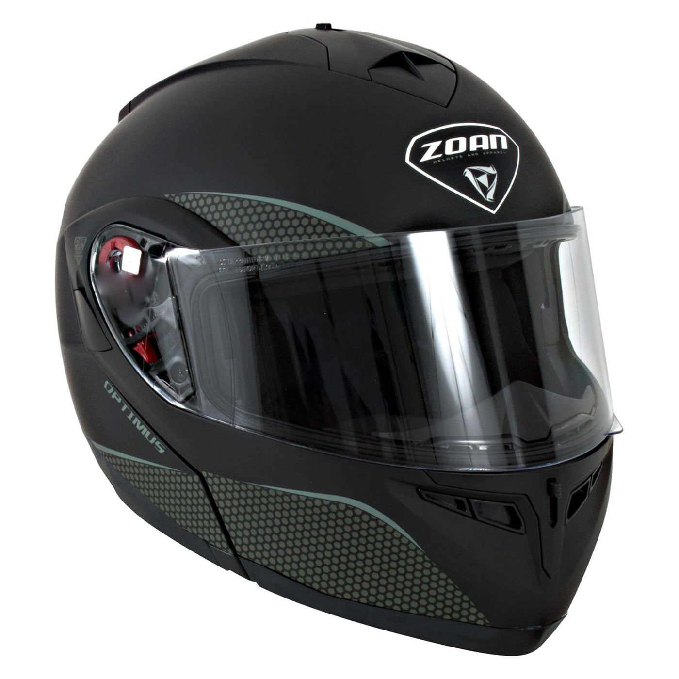 Zoan 038-523 Optimus Sn/E Helmet - Matte Black X-Small #038-523