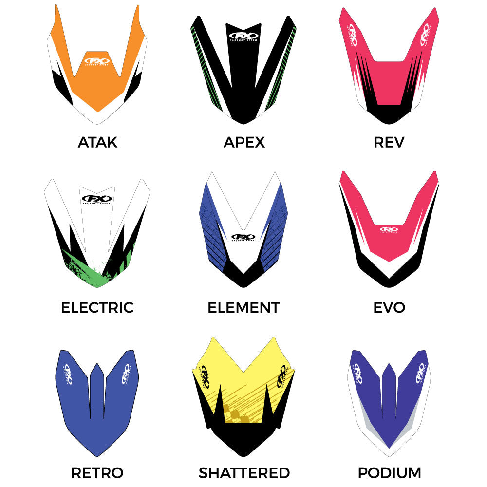 Factory Effex Custom Front Fender Graphics#mpn_01-30000-A