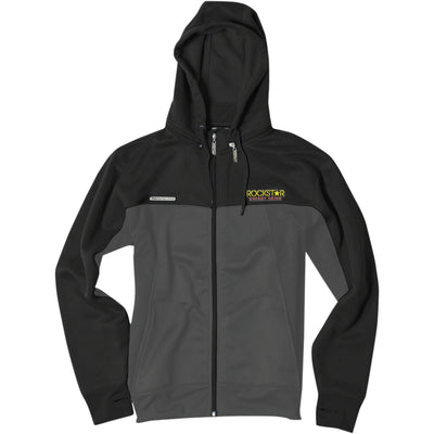 Factory Effex Apparel Rockstar Track Jacket Black/Grey Large#mpn_19-85604