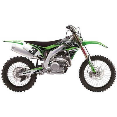 Factory Effex EVO 17 Shroud Graphic Kit For Kawasaki KX65 2000-2020#mpn_23-01106