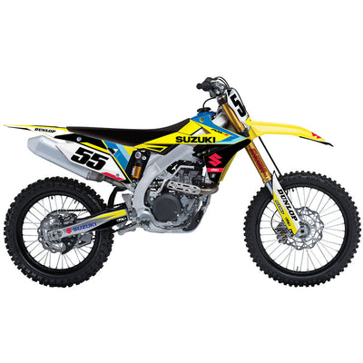 Factory Effex EVO 17 Shroud Graphic Kit For Suzuki RMZ250 2010-2018#mpn_23-01424
