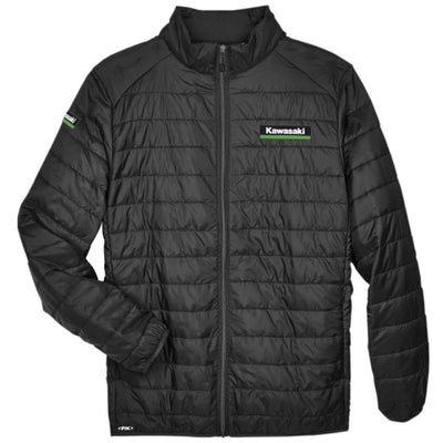 Factory Effex Kawasaki Men's Puffer Jacket Black Medium#mpn_25-85112