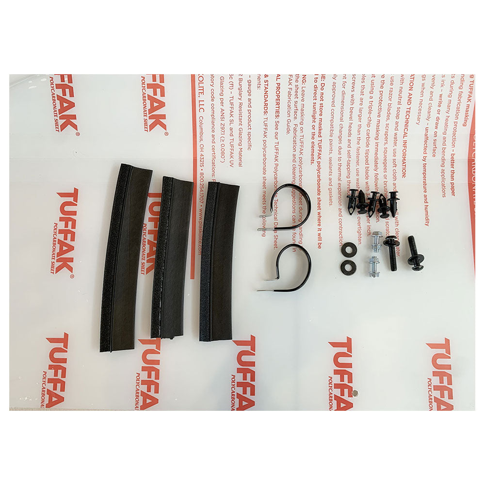 Tusk UTV Polycarb Rear Window Clear - Scratch Resistant 177-039-0037#177-039-0037