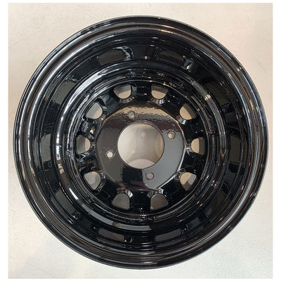 ITP Delta Steel Wheel (Front/Rear Wheel / 12x7 4/115 5+2) (Black) 1225564014#1225564014