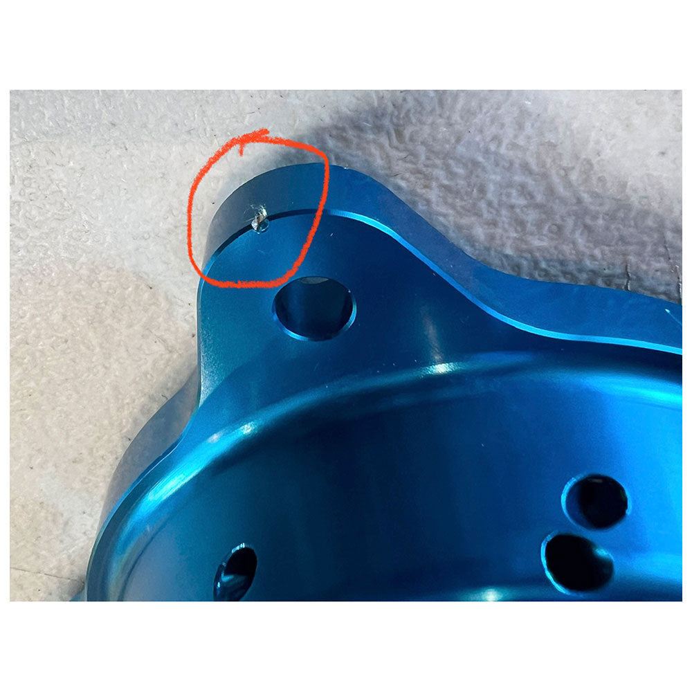 Tusk Impact Motorcycle Hub - Rear Blue#1282034