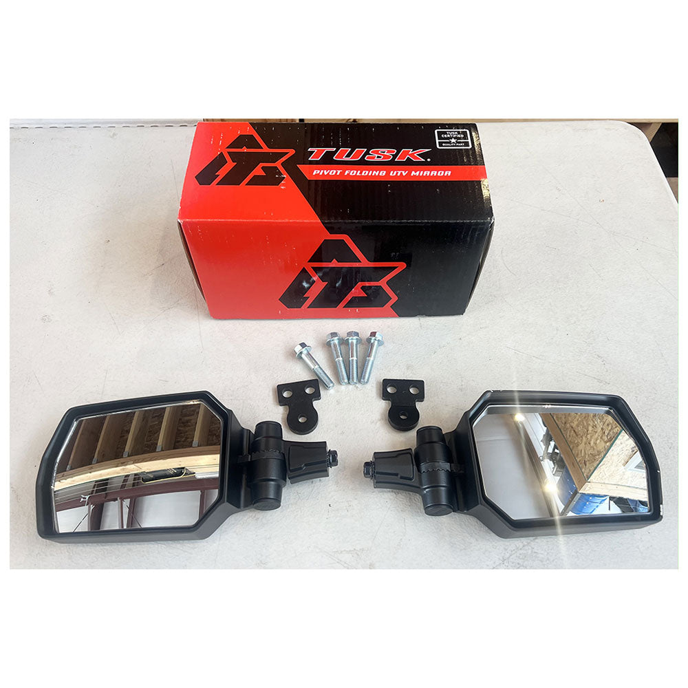 Tusk Pivot Folding UTV Mirror Kit w/A-pillar Mounts#1941310005