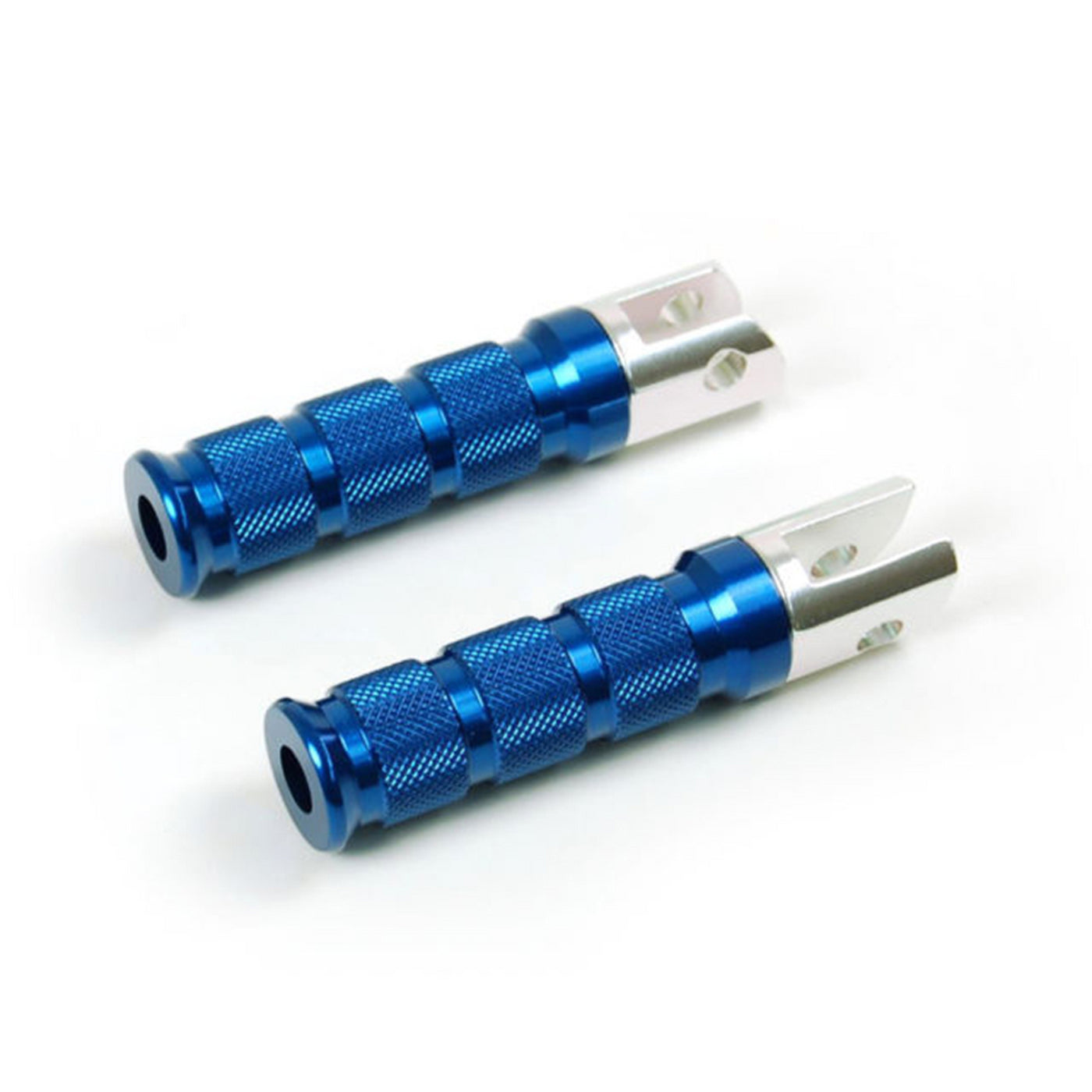 Emgo 50-11313 Aluminium Rear Foot Peg Round - Blue #50-11313