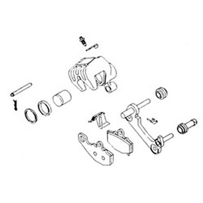 K&L 32-0887 Brake Caliper Rebuld Kit #32-0887