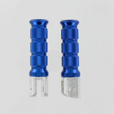 Emgo 50-11313 Aluminium Rear Foot Peg Round - Blue #50-11313