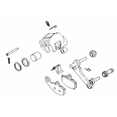 K&L 32-7599 Brake Caliper Rebuld Kit #32-7599