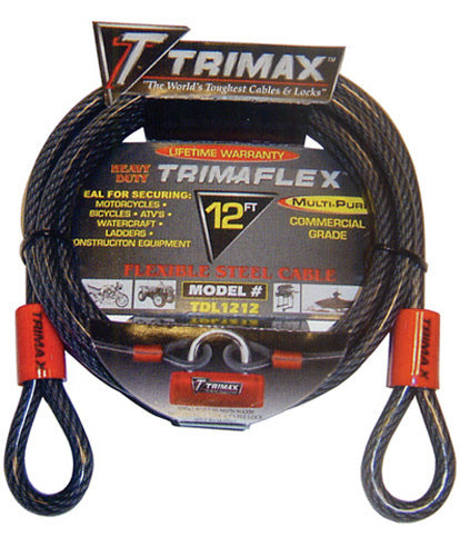 Trimax TDL1212 Dual Looped Cable - 12"x 12mm #TDL1212