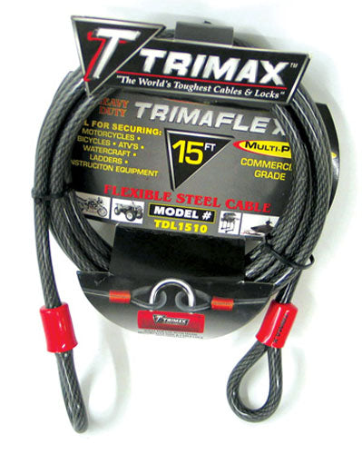 Trimax TDL1510 Dual Looped Cable - 15"x 10mm #TDL1510