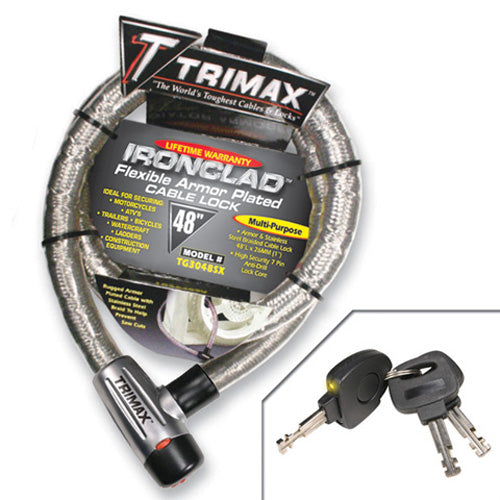 Trimax TG3048SX Iron Clad Armor Plated Cable Lock - 48" #TG3048SX