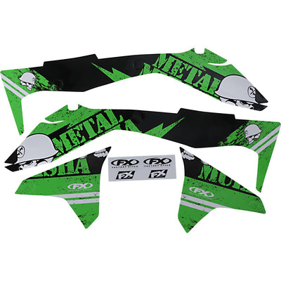 METAL MULISHA SHROUD/AIRBOX GRAPHIC KIT KAWASAKI KX450F 16-18#mpn_23-11134