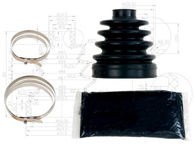 All Balls CV Boot Kit - Front - Inner/Outer - Rear - Outer 19-5009 #19-5009