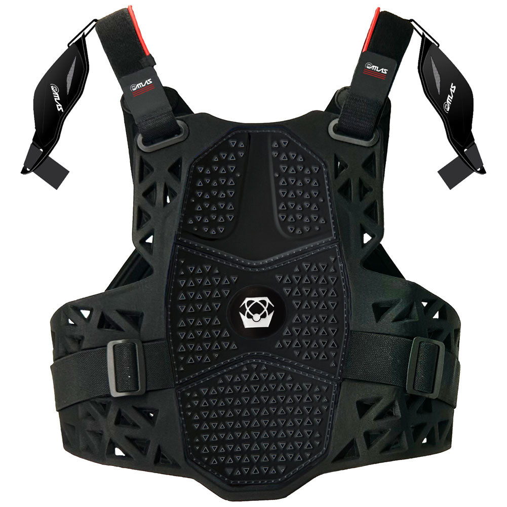 Atlas Youth Charger Roost Deflector with Shoulders Black#A1040-01-000