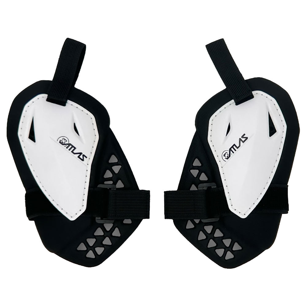 Atlas Youth Charger CE Roost Deflector with Shoulders White#A1041-00-000