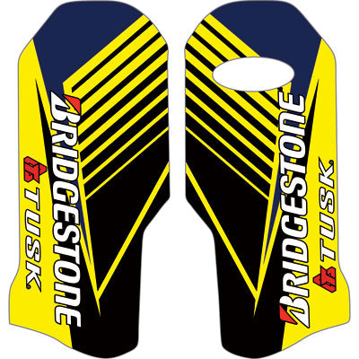 Attack Graphics Turbine Lower Fork Guard Decal Husqvarna Blue#mpn_184-481-0009