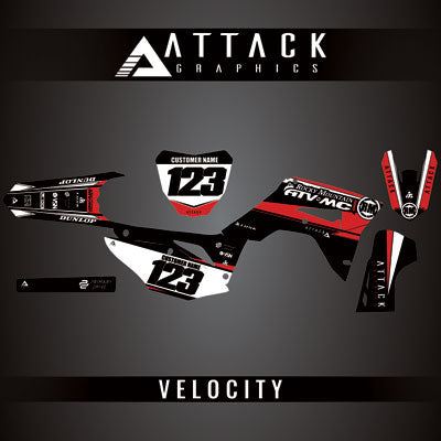 Attack Graphics Custom Velocity Complete Bike Graphics Kit#206982-P